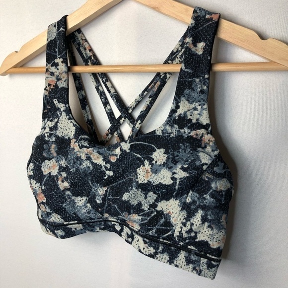 Lululemon Free to Be Serene Sports Bra in Spring Bloom Multi 4 - Picture 4 of 8